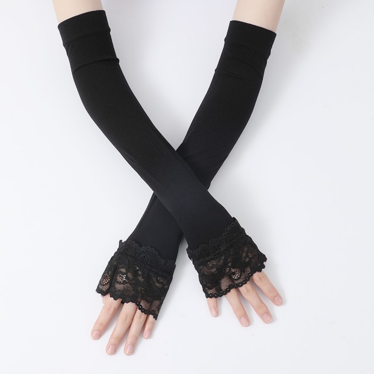 Женские длинные эластичные пер – обзор и цена Fingerless Glove Knit
