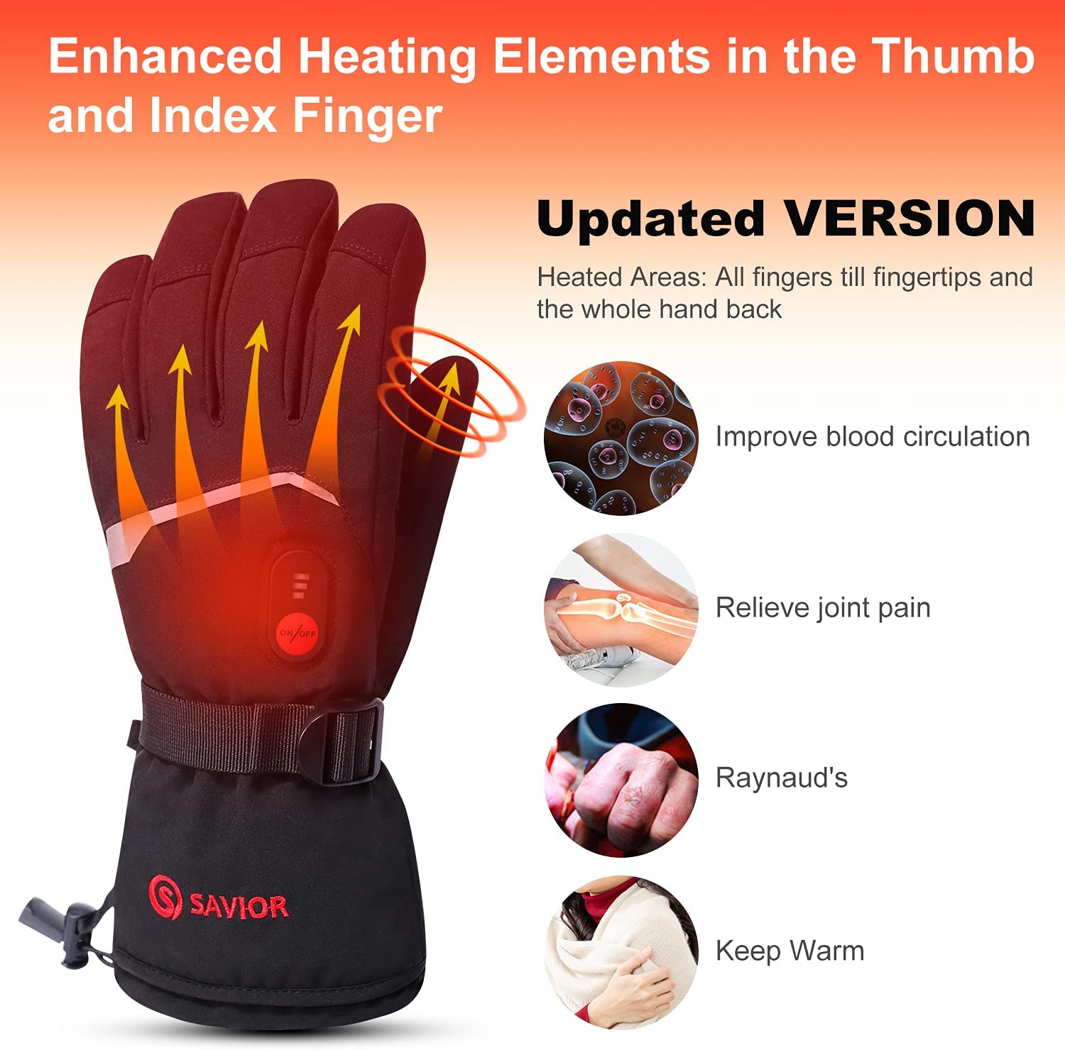Зимние перчатки с подогревом « – обзор и цена Ski Glove Waterproof